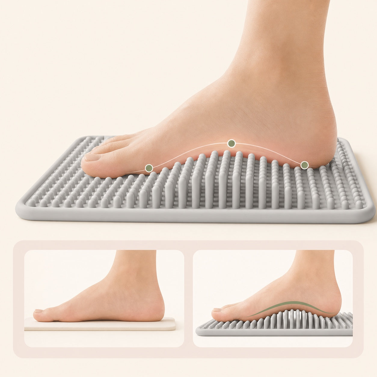 Wave Press flexible pressure-point columns and contoured surface detail